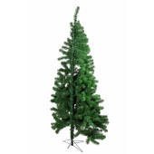 ALBERO NATALE 'HALF' H.C M.150 -BASE METALLO 268 RAMI PVC -APERTURA AD OMBRELLO